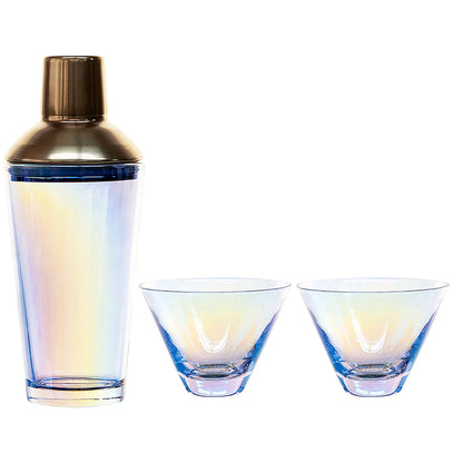 Personalized Glass Cocktail Shaker Set