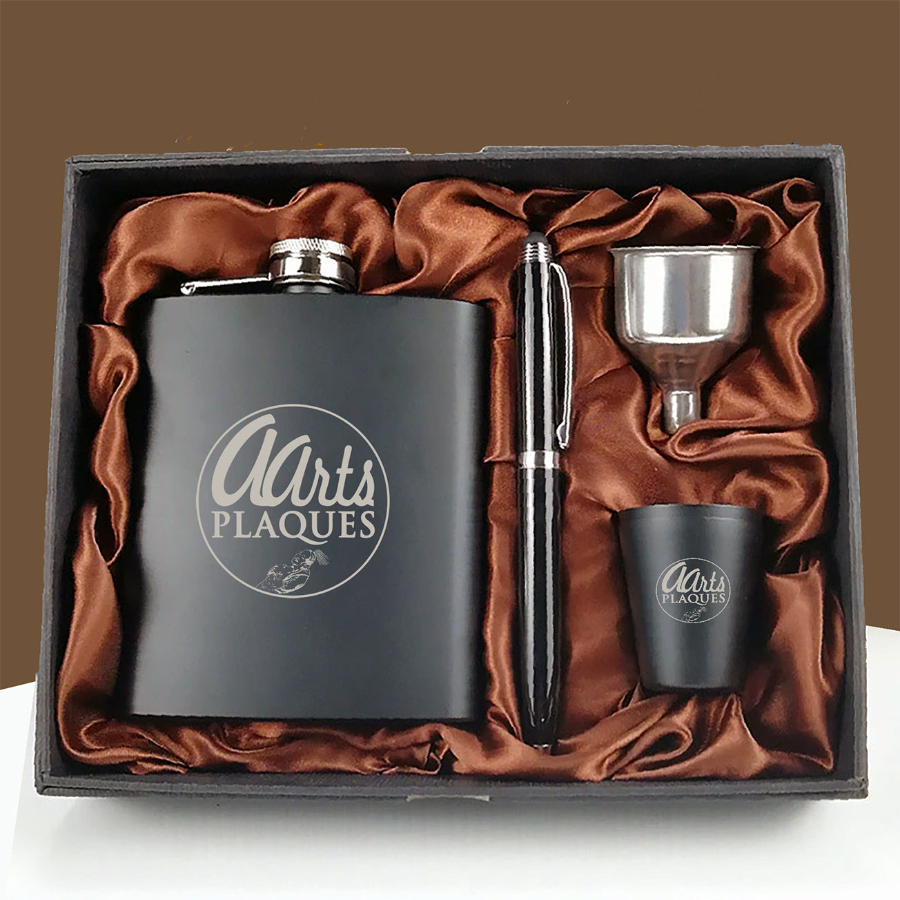 Personalized Hip Flask with a engraved photo.