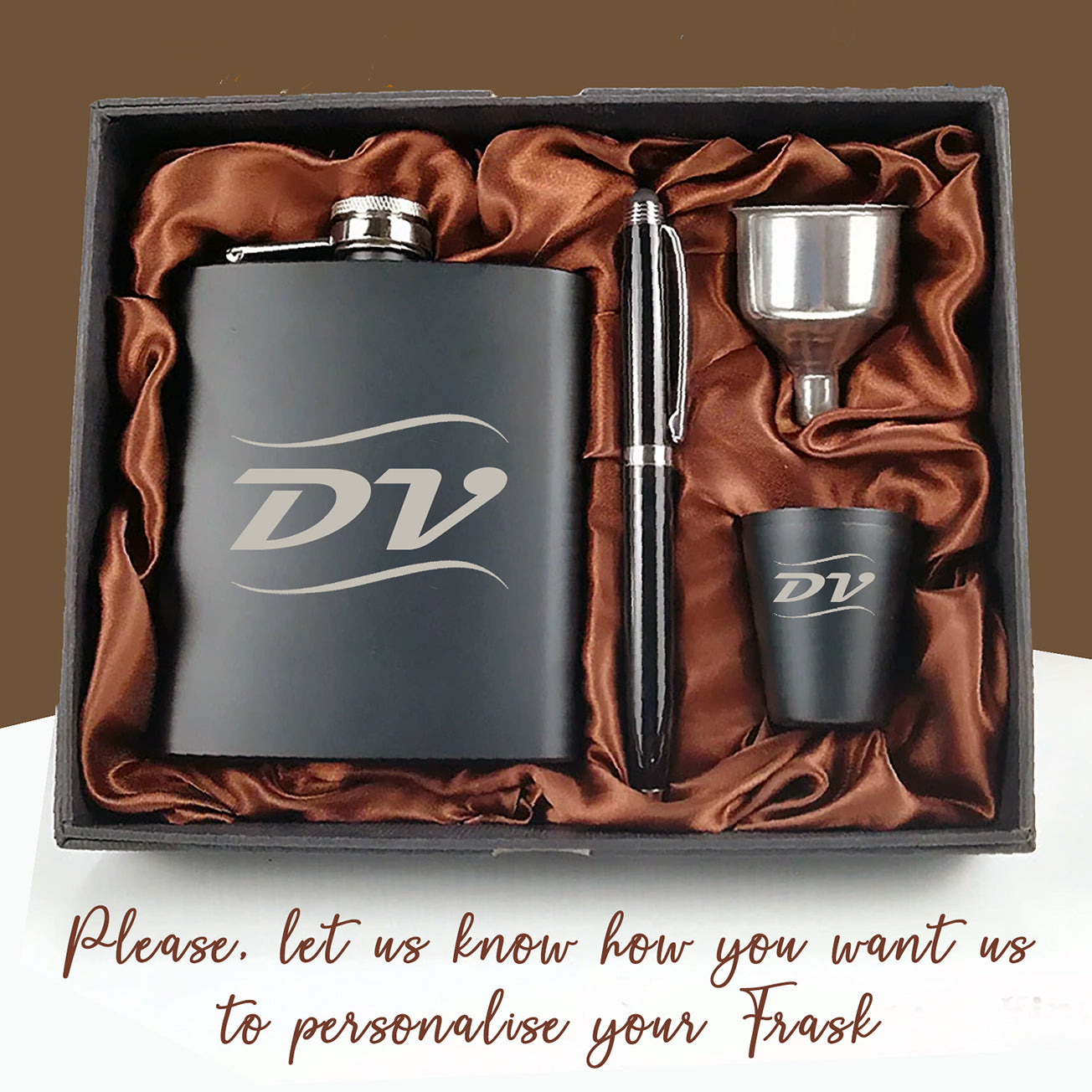 Personalized Hip Flask with a engraved photo.