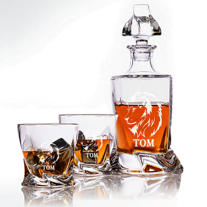 Engraved  Don Vassie Whiskey Decanter Set