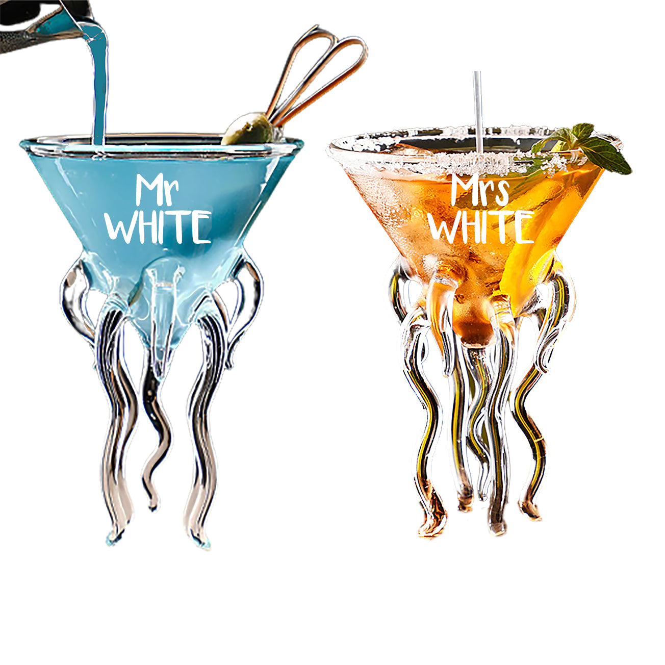 Etched Acrylic Cocktail Martini Beverageware – Davis Designs