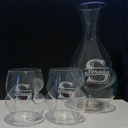 Customized Wine Decanter set 750ML. Wine lover's gift.