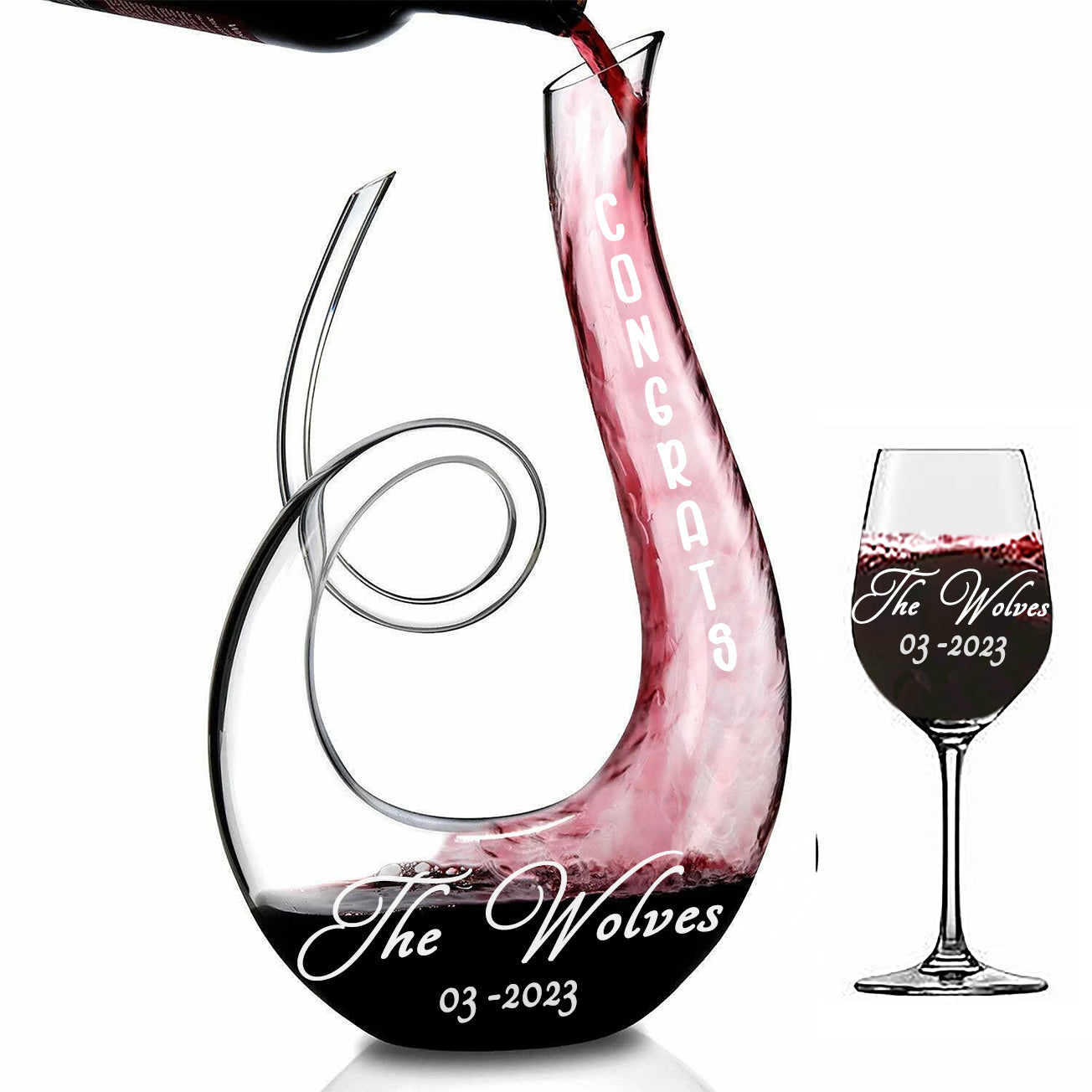 Custom Wine Decanter Set for Wine lovers