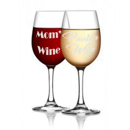 Personalized Engraving Wine Glasses