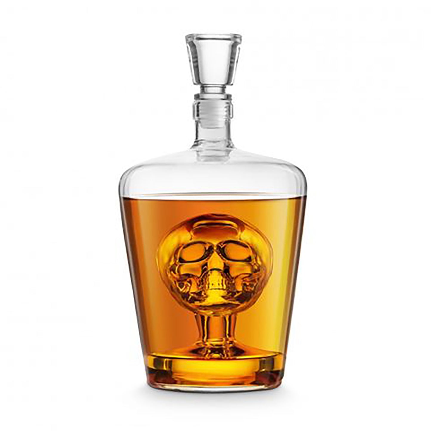 Engraved Spirit Decanter - Skull - aartsengravery