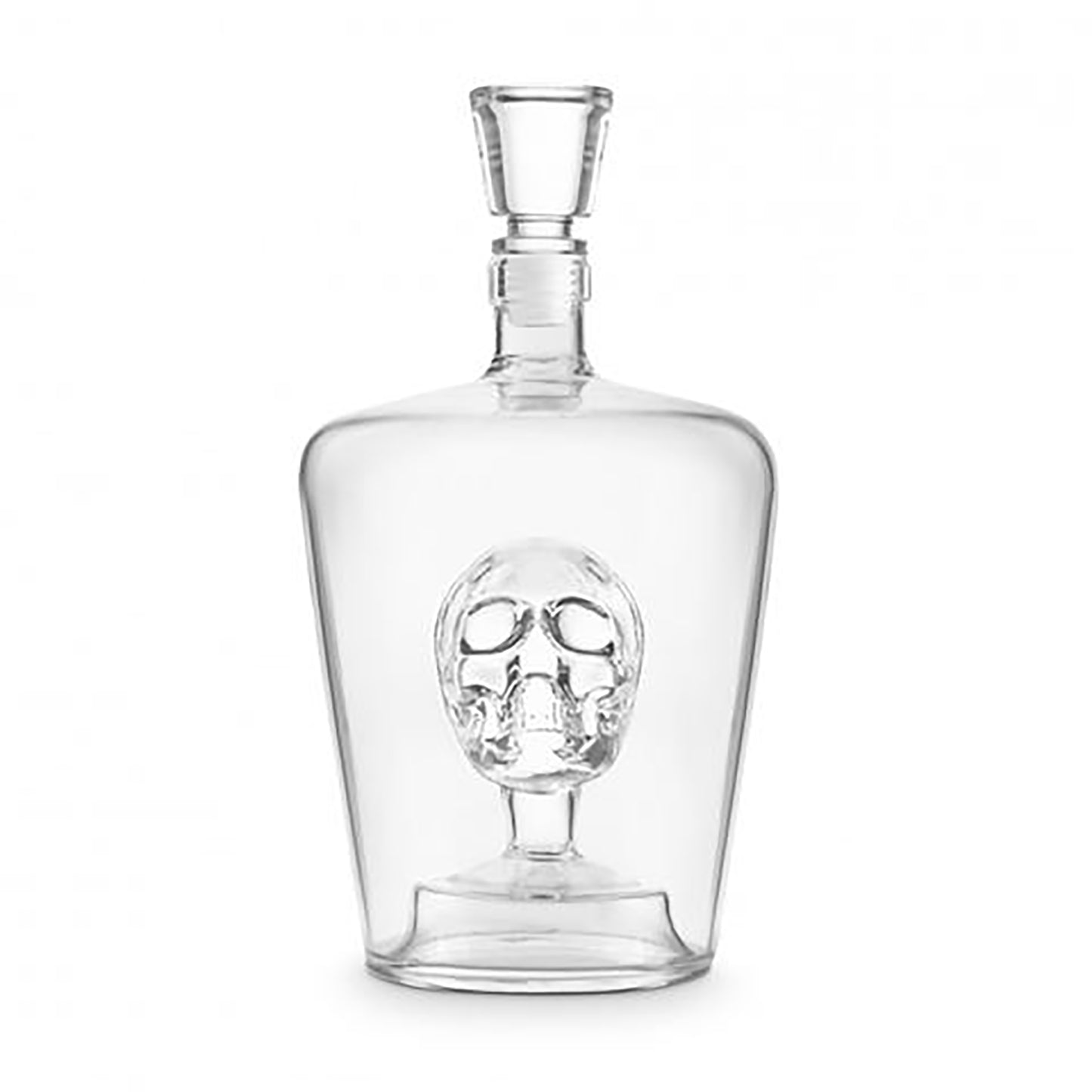 Engraved Spirit Decanter - Skull - aartsengravery