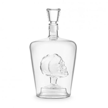 Engraved Spirit Decanter - Skull - aartsengravery